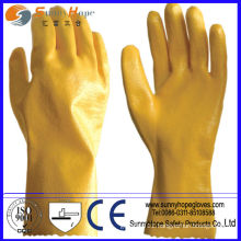 Smooth Finish Yellow Nitrile coated glove